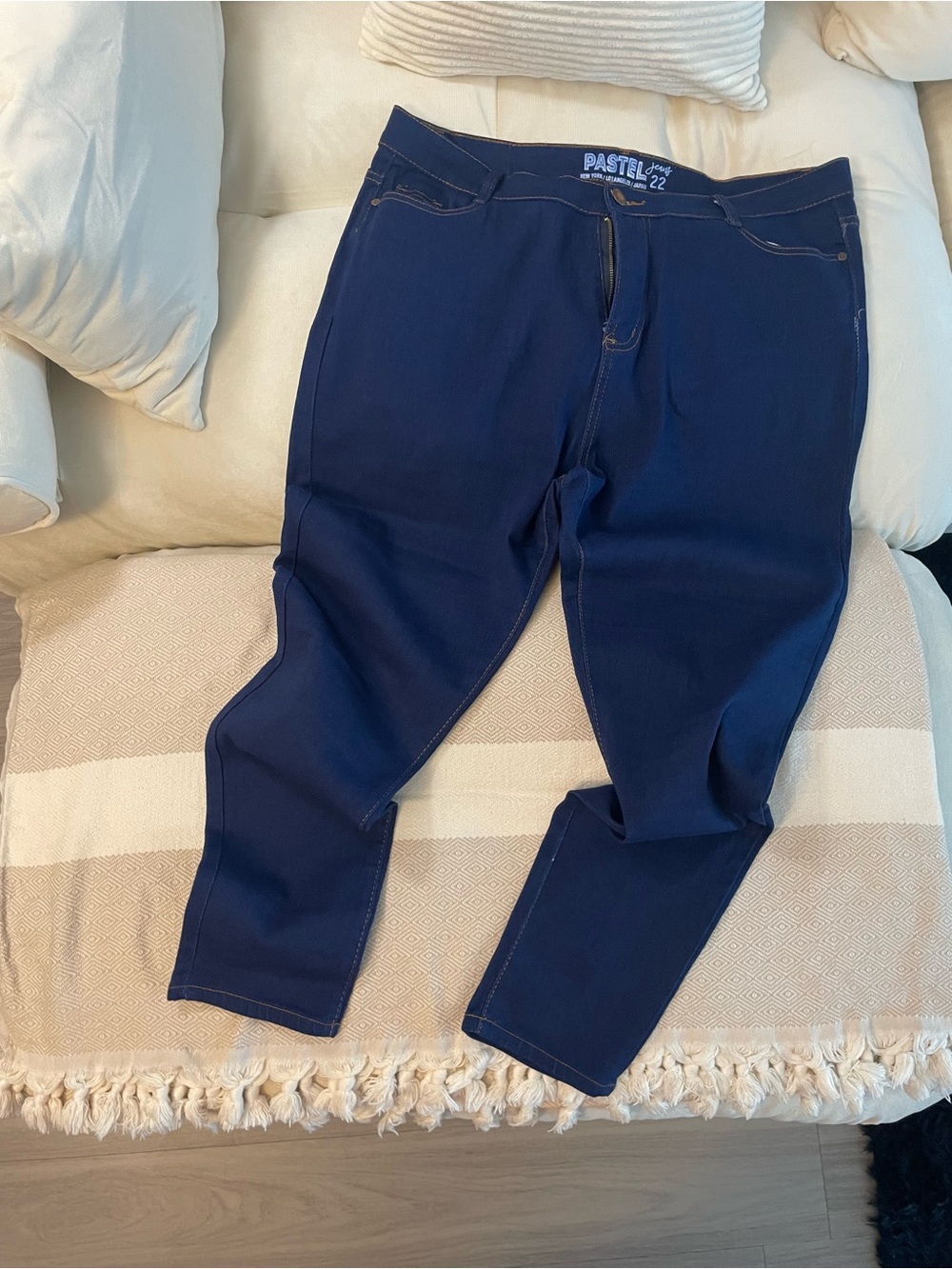 Pastels Dark Navy Stretch Jeggings for Women